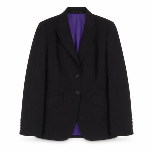 Front view of Next women’s black jacket blazer, size UK 8, button