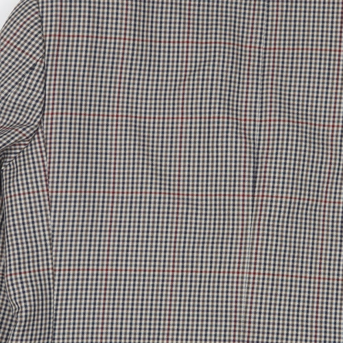 Skopes Mens Multicoloured Plaid Wool Jacket Suit Jacket Size 42 Regular