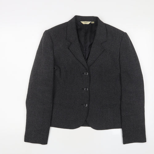 NEXT Womens Grey Jacket Blazer Size 12 Button