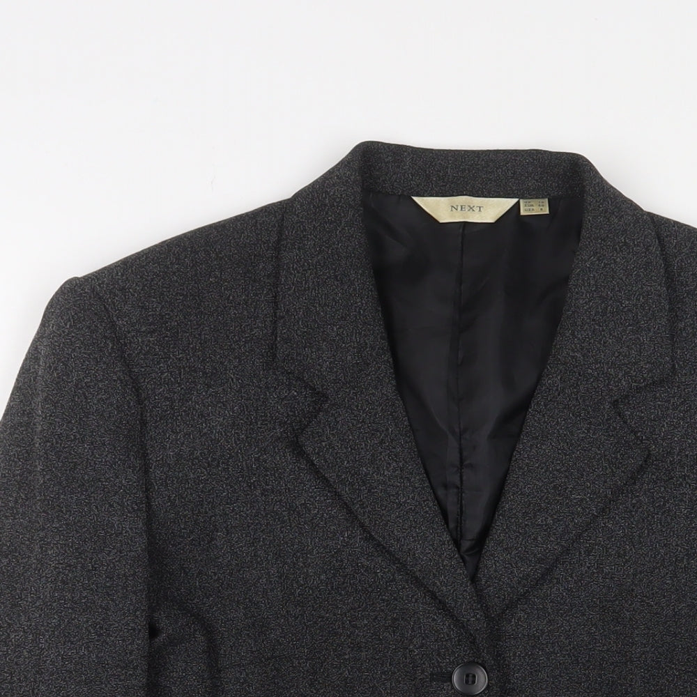 NEXT Womens Grey Jacket Blazer Size 12 Button