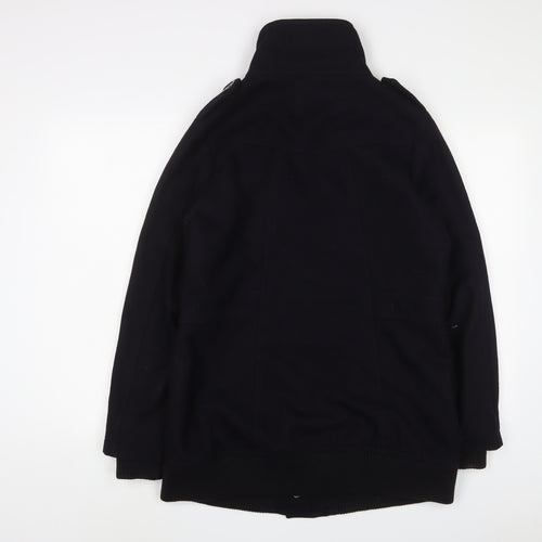 Marks and Spencer Womens Blue Military Jacket Jacket Size 14 Button