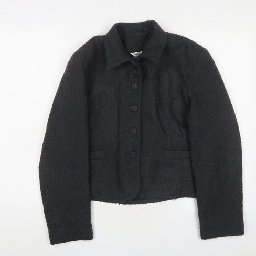 Jeffery Rogers Womens Grey Jacket Blazer Size 14 Button
