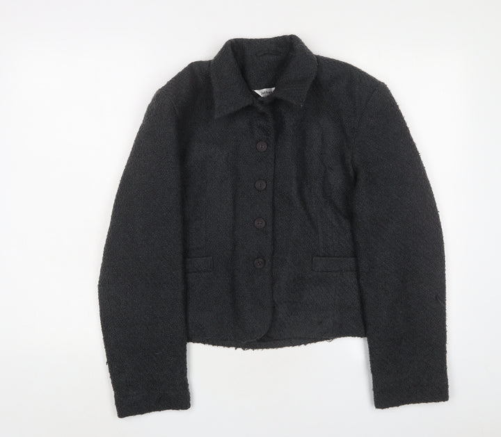 Jeffery Rogers Womens Grey Jacket Blazer Size 14 Button