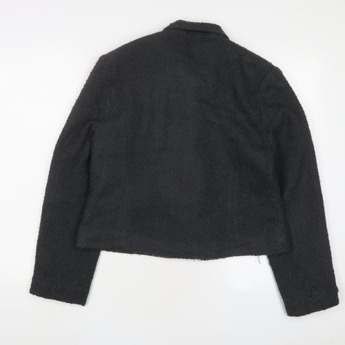 Jeffery Rogers Womens Grey Jacket Blazer Size 14 Button
