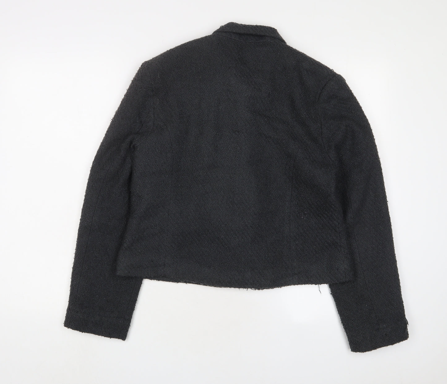 Jeffery Rogers Womens Grey Jacket Blazer Size 14 Button