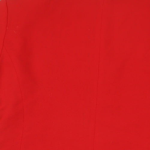 Miss Smith Womens Red Jacket Blazer Size 18 Button