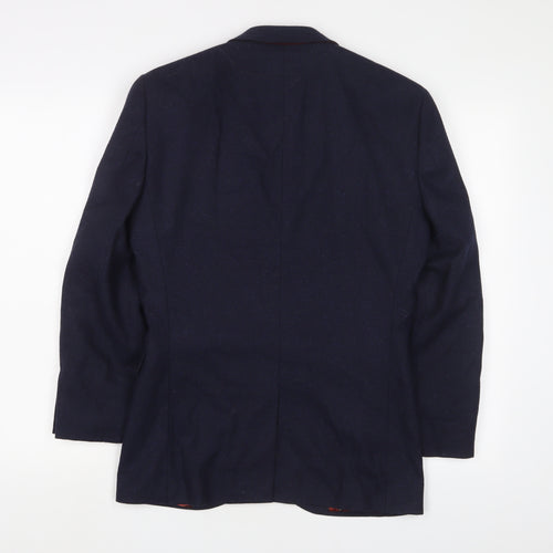NEXT Mens Blue Wool Jacket Suit Jacket Size 34 Regular