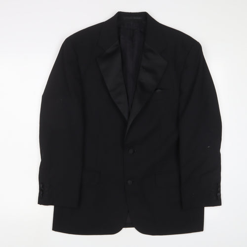 Mr Harry Mens Black Wool Jacket Suit Jacket Size 36 Regular