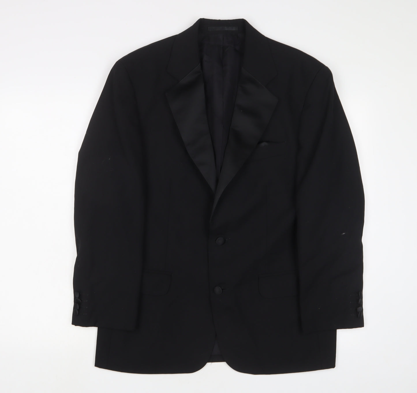 Mr Harry Mens Black Wool Jacket Suit Jacket Size 36 Regular