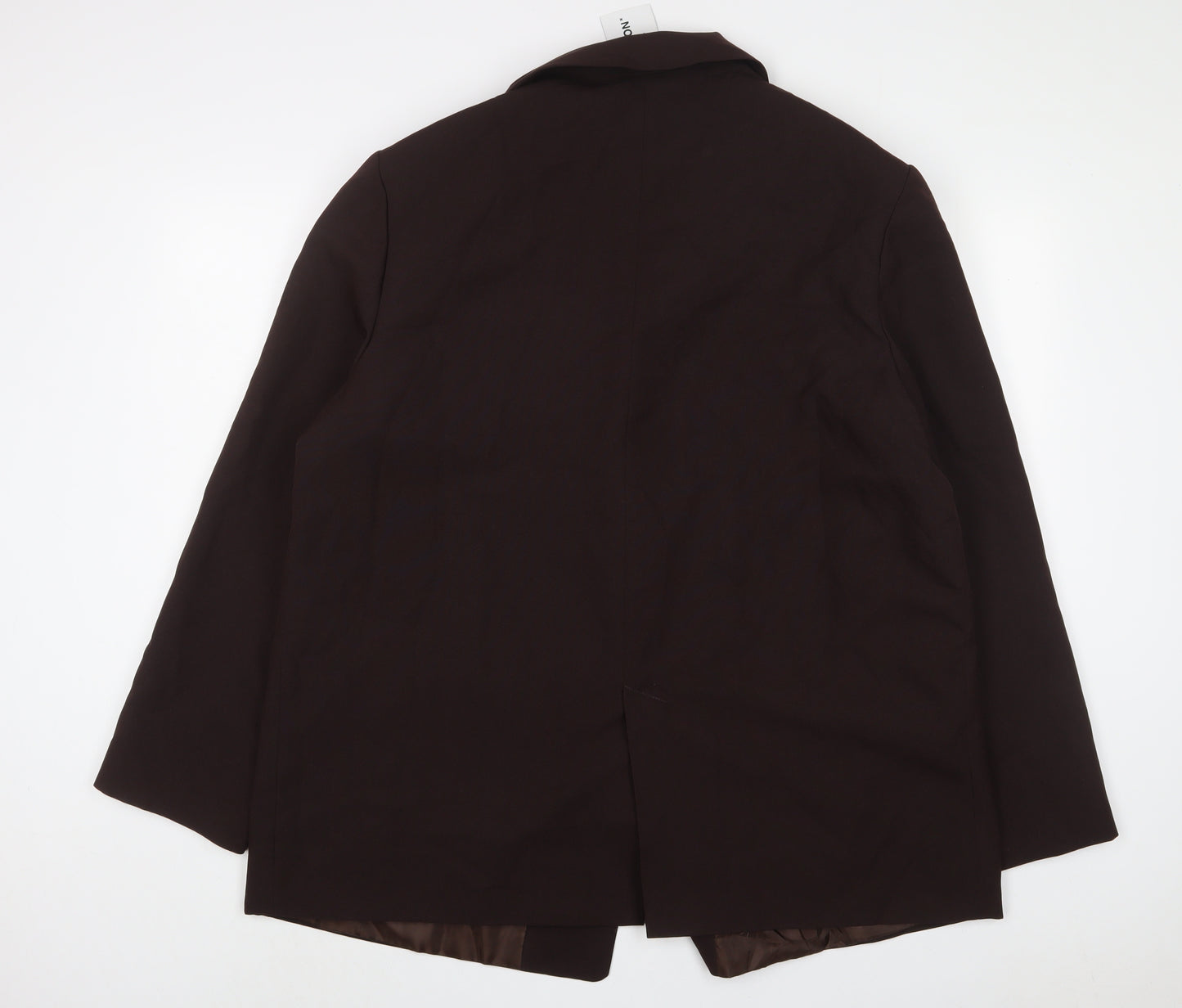 COLLUSION Womens Brown Jacket Blazer Size 3XL Button