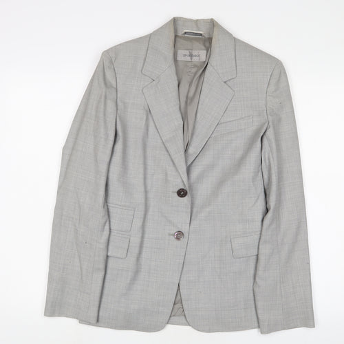 Sportmax Womens Grey Jacket Blazer Size 10 Button