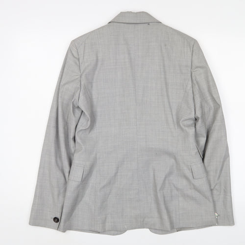 Sportmax Womens Grey Jacket Blazer Size 10 Button