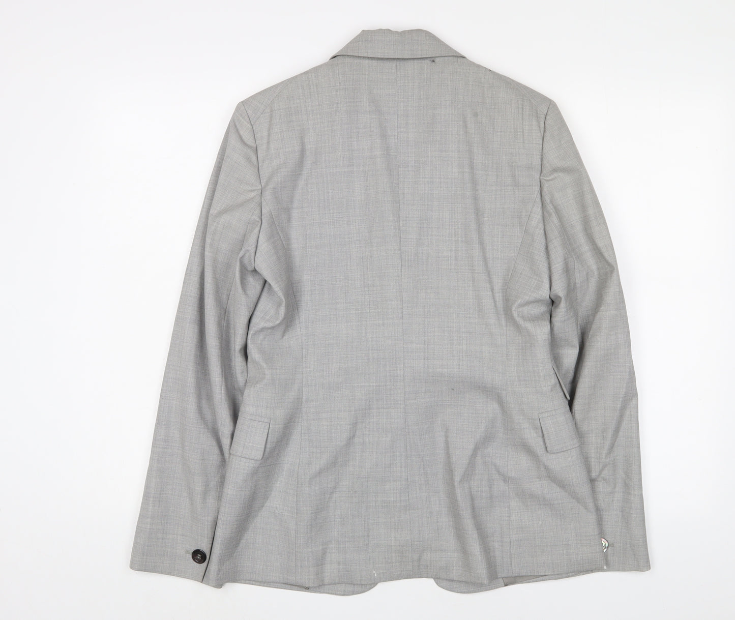 Sportmax Womens Grey Jacket Blazer Size 10 Button