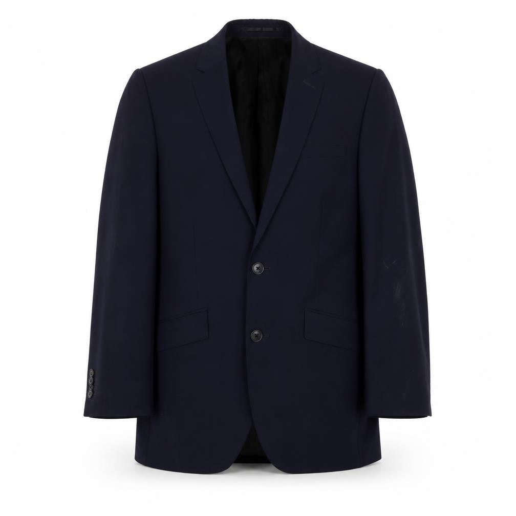 Kenneth Cole Mens Blue Polyester Jacket Suit Jacket Size 36 Regular