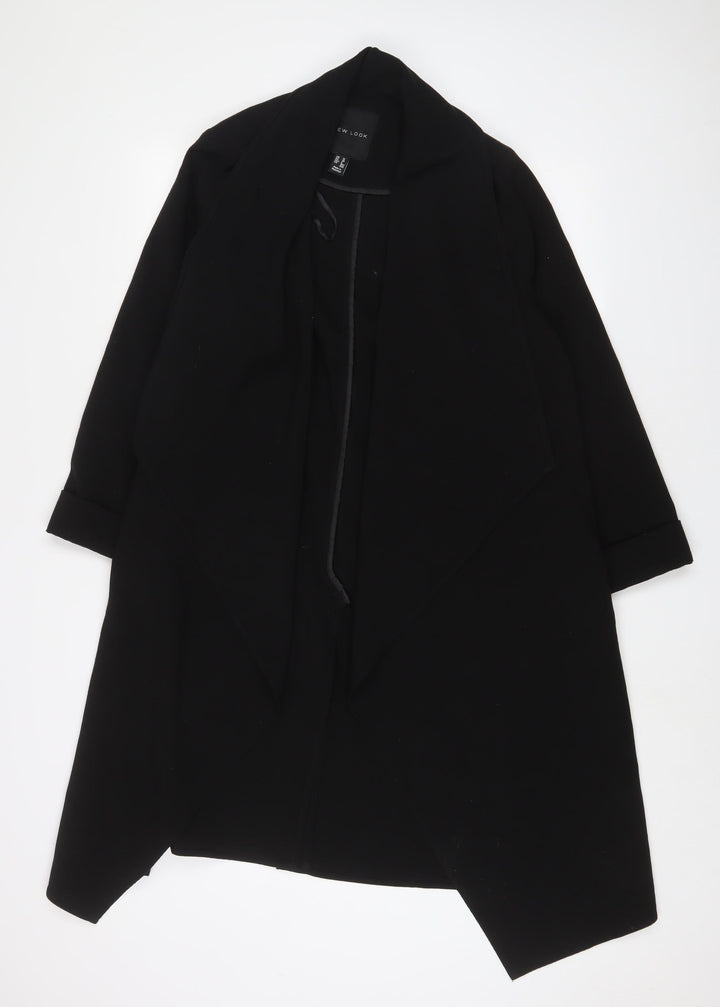 New Look Womens Black Jacket Size 10 - Open