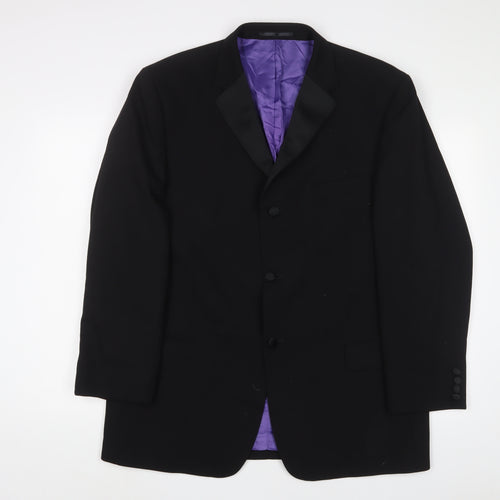 Daniel Hechter Mens Black Wool Jacket Suit Jacket Size 44 Regular