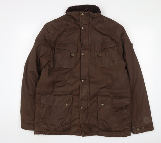 Vedoneire Mens Brown Jacket Size L Zip