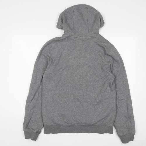 Firetrap Mens Grey Cotton Pullover Hoodie Size M - Logo