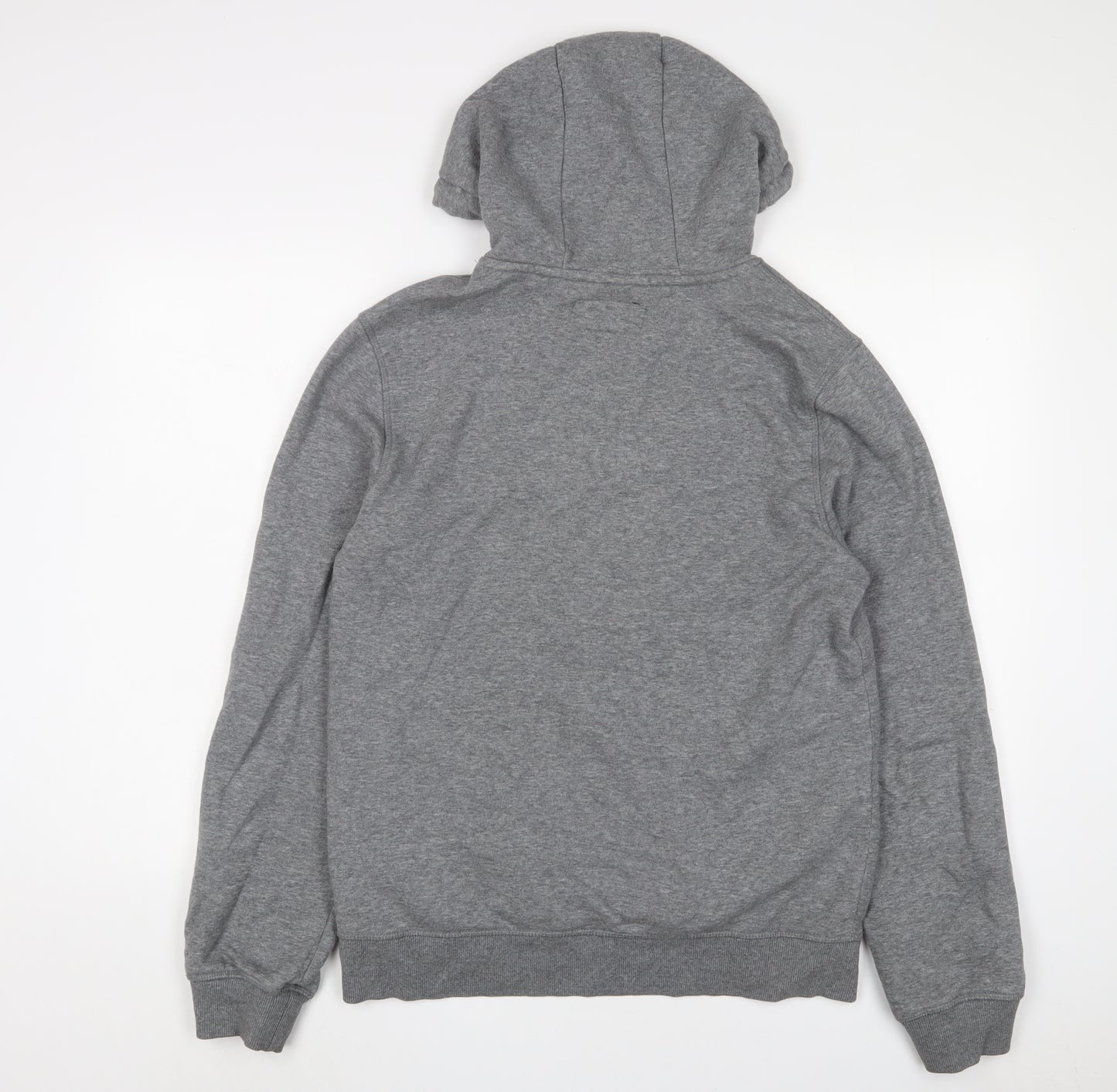 Firetrap Mens Grey Cotton Pullover Hoodie Size M - Logo