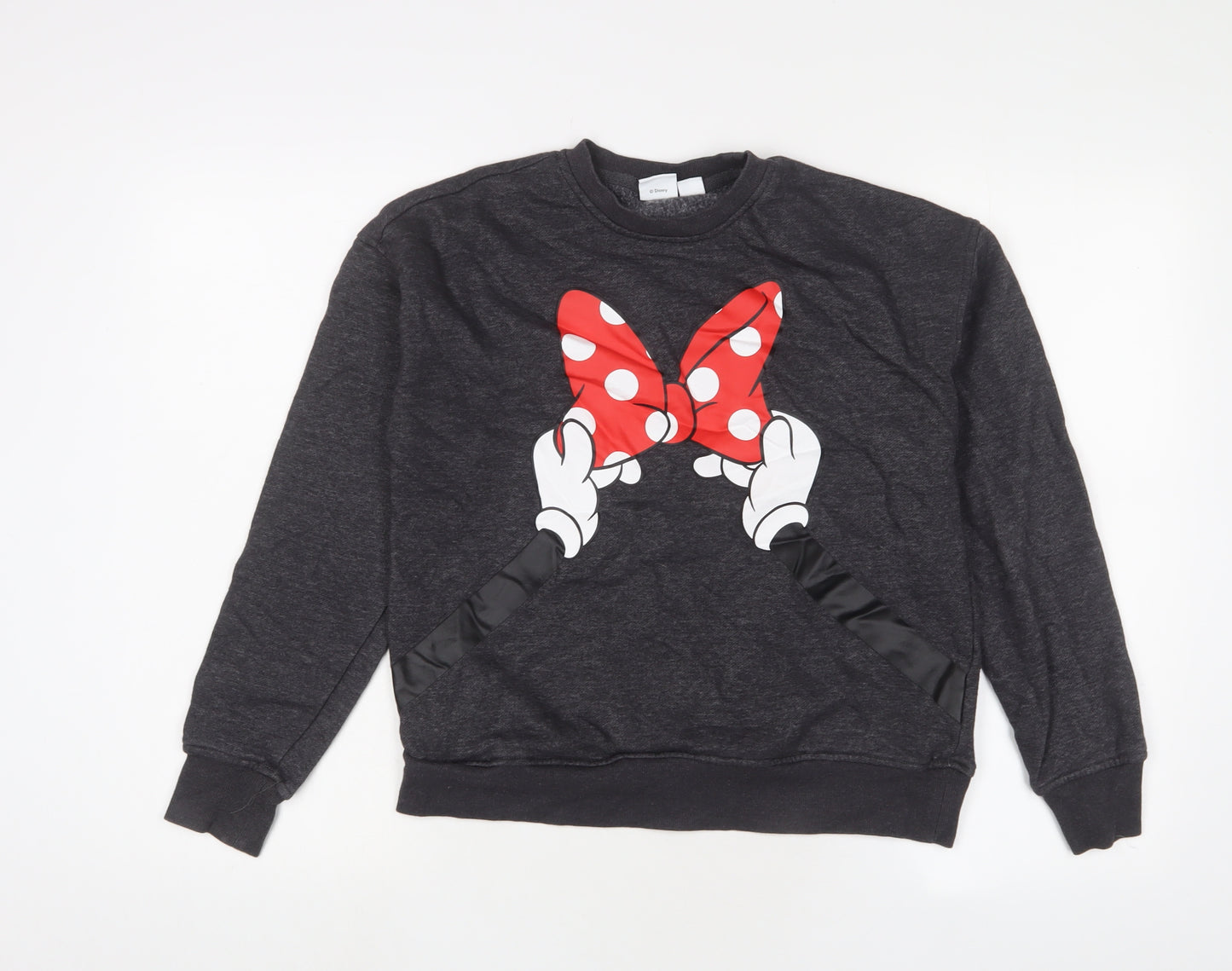 Disney Womens Grey Cotton Pullover Sweatshirt Size XS Pullover - Minnie Mouse