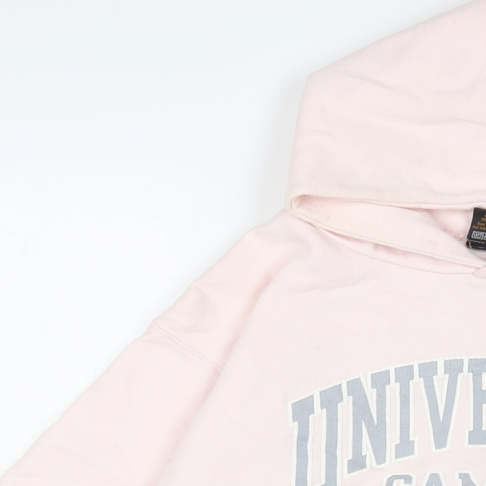 Barnsley University Womens Pink Cotton Pullover Hoodie Size S Pullover