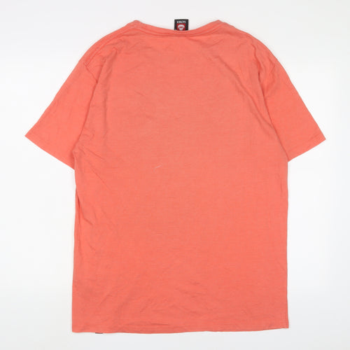 Saltrock Mens Orange Cotton T-Shirt Size XL Crew Neck