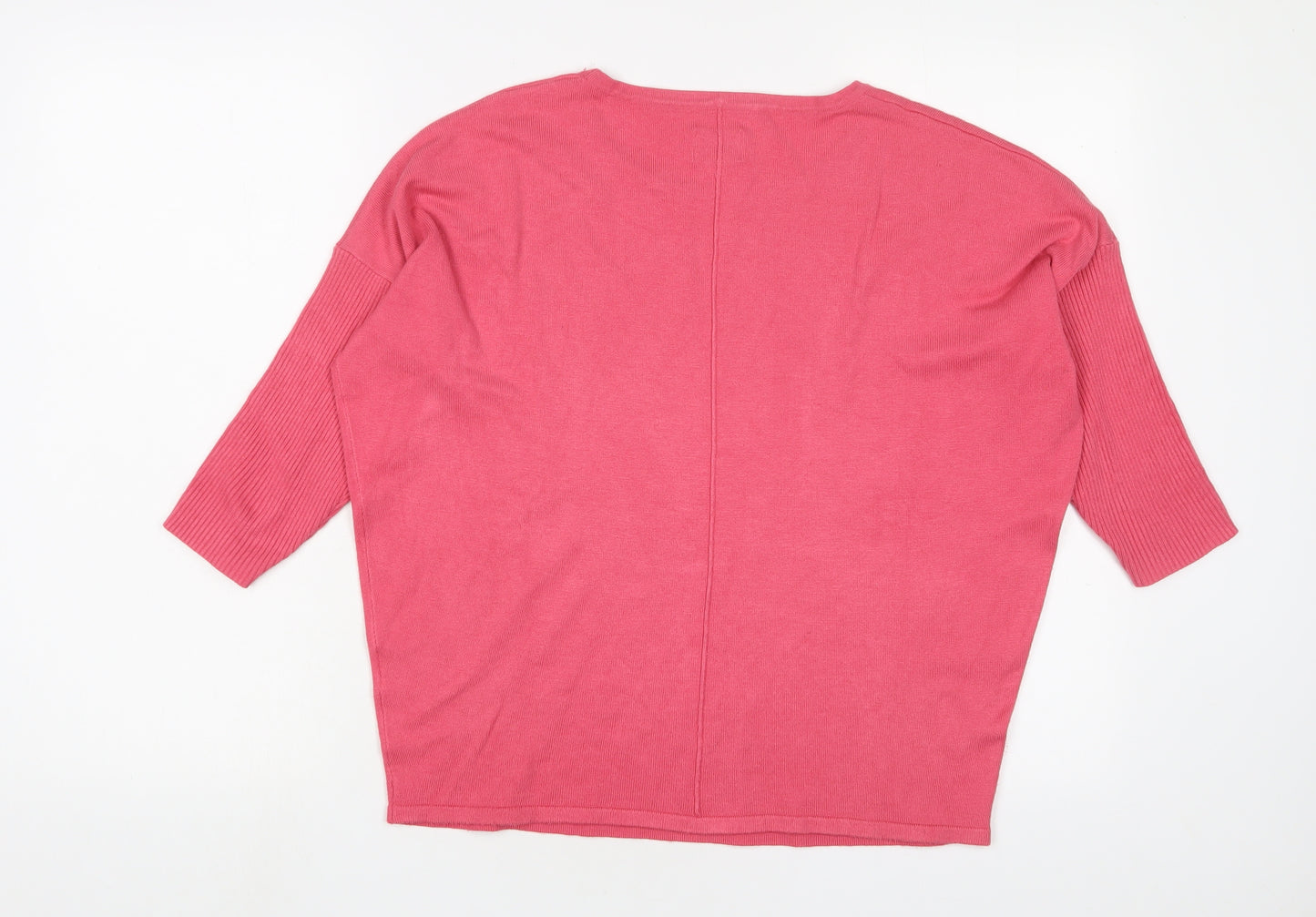 Saint Tropez Clothing Womens Pink Roll Neck Viscose Pullover Jumper Size S