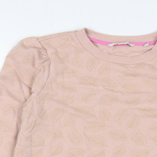 Boden Womens Pink Geometric Cotton Pullover Sweatshirt Size 8 Pullover