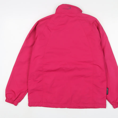 Mountain Life Womens Pink Jacket Coat Size 18 Zip - Logo, Embroidered