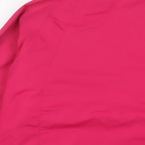 Mountain Life Womens Pink Jacket Coat Size 18 Zip - Logo, Embroidered