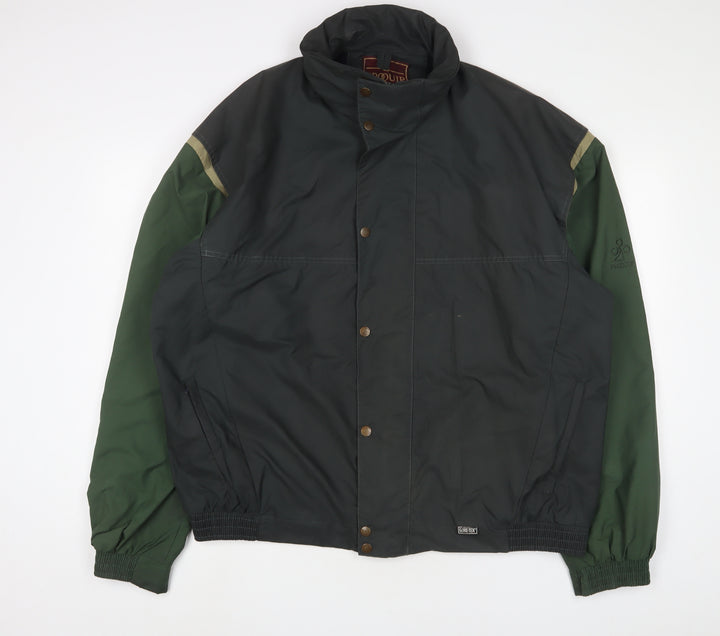 Proquip Mens Green Jacket Coat Size XL Zip - Logo, Embroidered