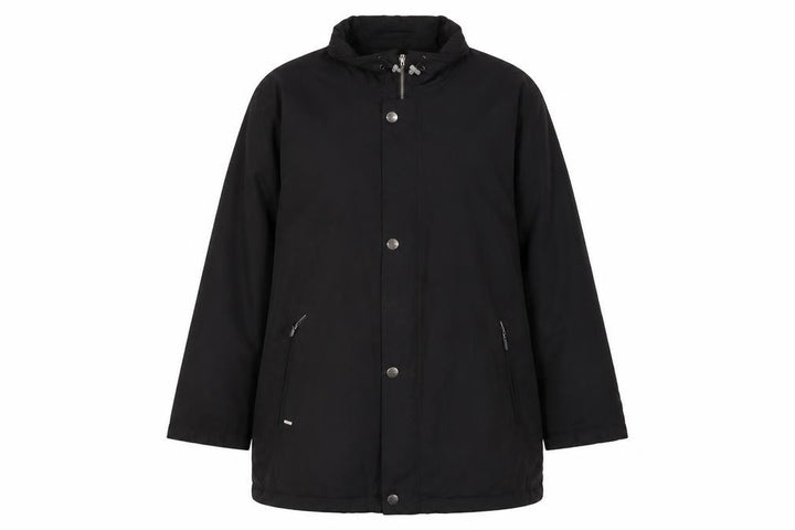 Bugatti Womens Black Quilted Coat Size XL Zip