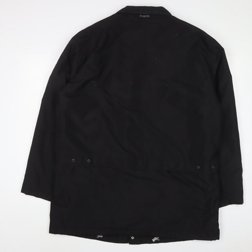 Bugatti Womens Black Quilted Coat Size XL Zip