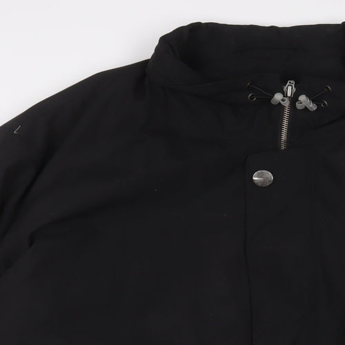 Bugatti Womens Black Quilted Coat Size XL Zip