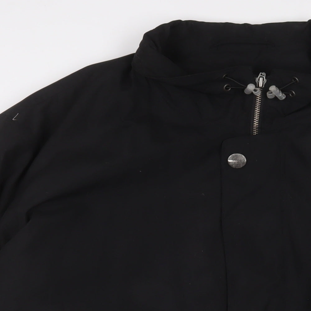 Bugatti Womens Black Quilted Coat Size XL Zip