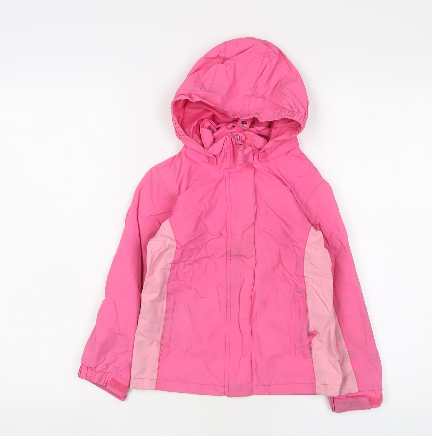 Mountain Warehouse Girls Pink Basic Coat Coat Size 5-6 Years Zip