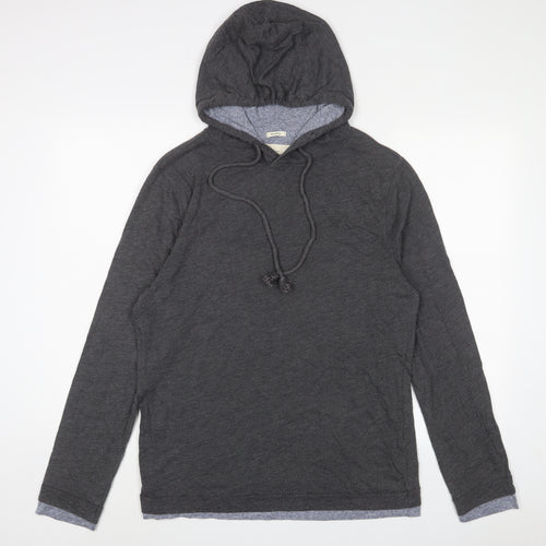 Abercrombie & Fitch Mens Grey Cotton Pullover Hoodie Size M