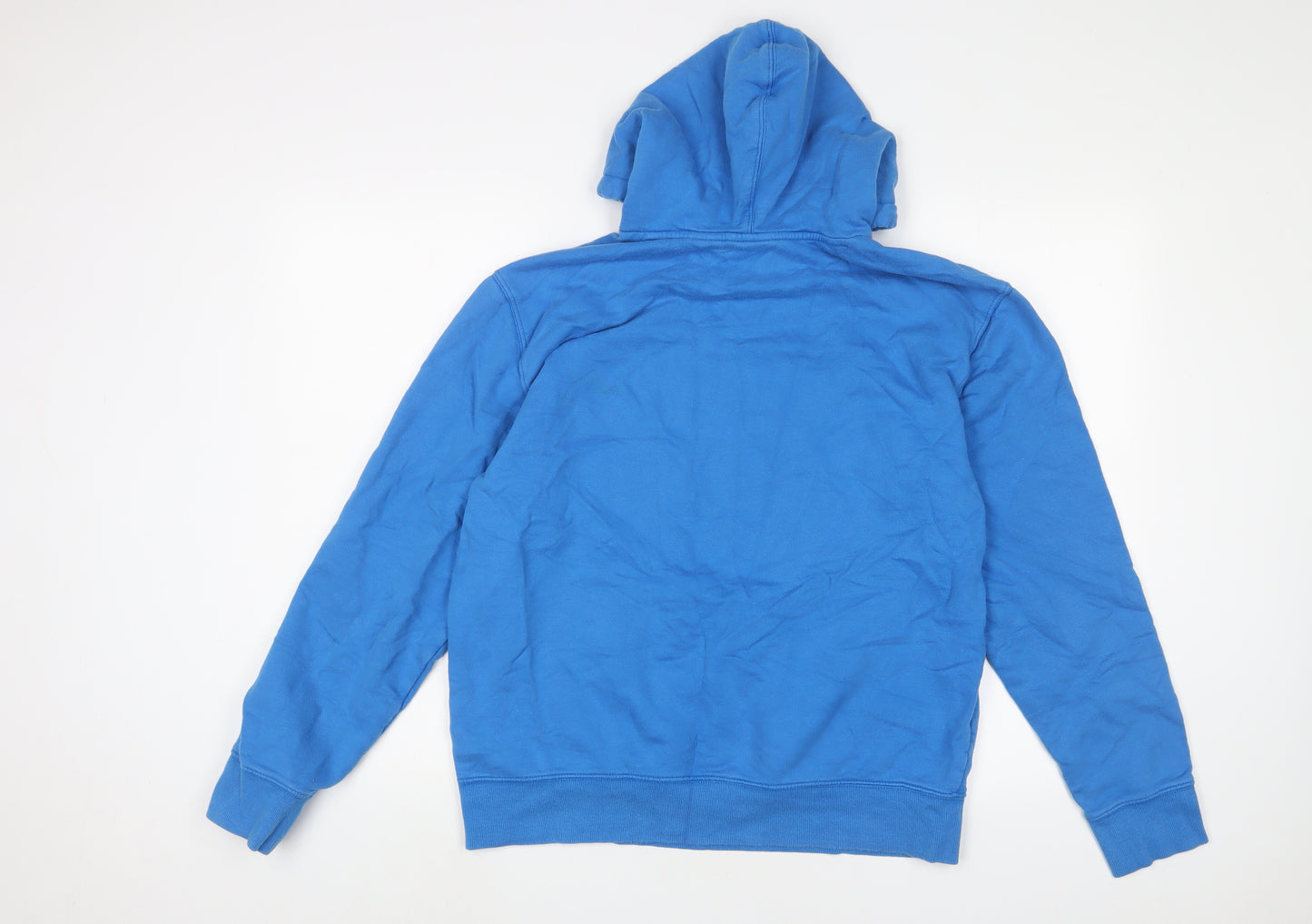 Timberland Mens Blue Cotton Pullover Hoodie Size L - Logo