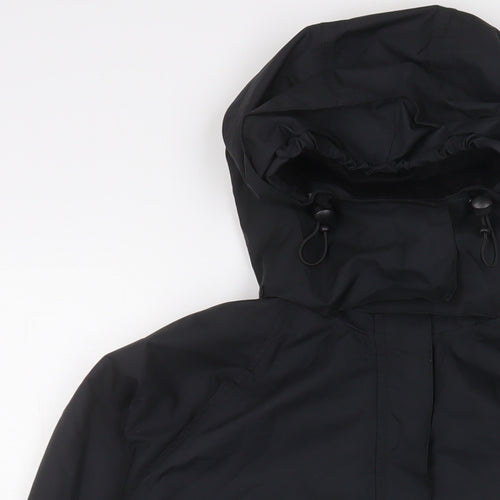 LIFE Womens Black Jacket Coat Size 12 Zip