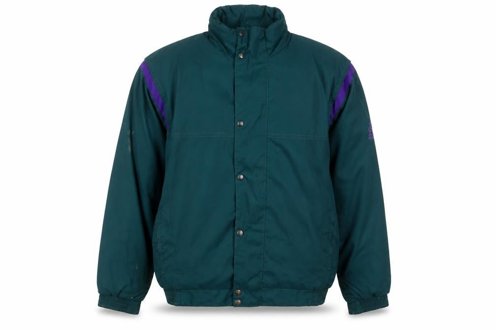 Front view of Proquip men’s green jacket, size XL, zip