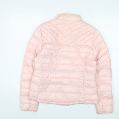 Gap Womens Pink Puffer Jacket Jacket Size M Zip - Zip Pockets