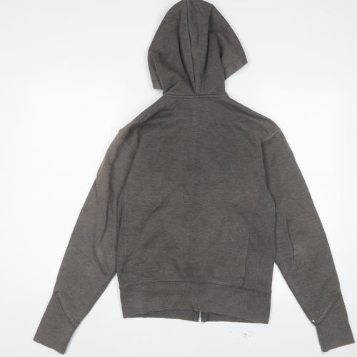 Sneaker Freak Womens Grey Cotton Full Zip Hoodie Size XS Zip