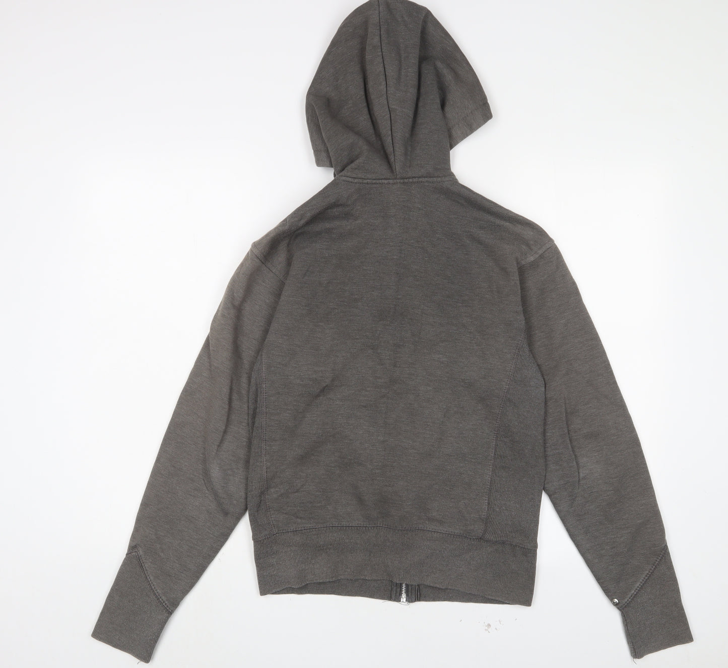 Sneaker Freak Womens Grey Cotton Full Zip Hoodie Size XS Zip