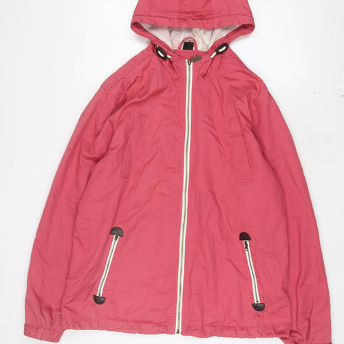 Cotton Traders Womens Pink Jacket Size L Zip