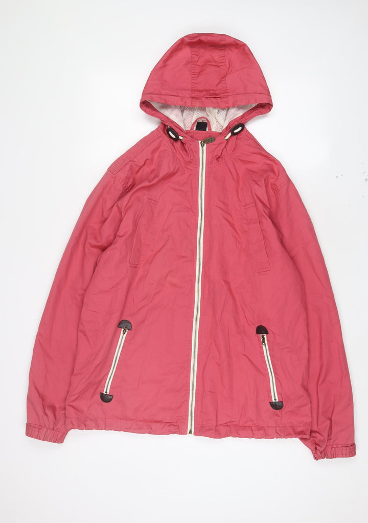 Cotton Traders Womens Pink Jacket Size L Zip