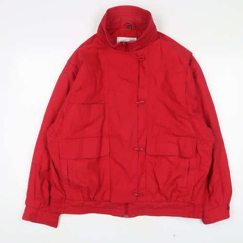 Talcon Womens Red Jacket Size 16 Zip