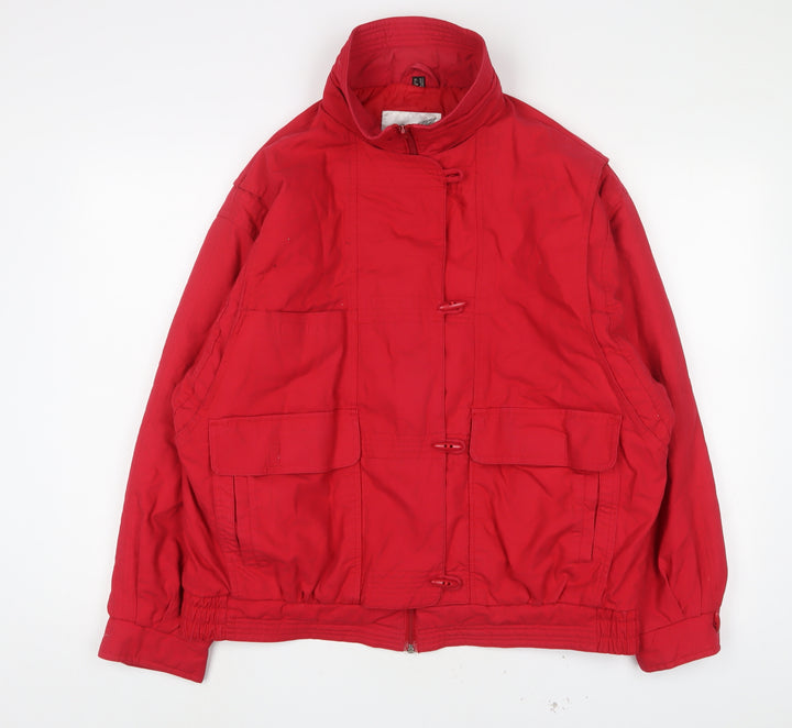 Talcon Womens Red Jacket Size 16 Zip