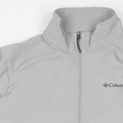 Columbia Mens Grey Jacket Size M Zip - Logo