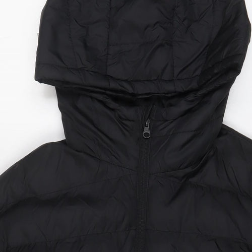 Mountain Warehouse Mens Black Quilted Coat Size L Zip - Logo