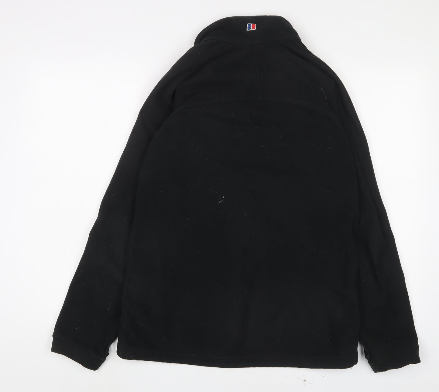 Berghaus Mens Black Jacket Size S Zip - Logo, Embroidered